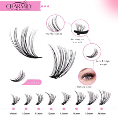 Charmily ultra-soft fibers 0.07mm deliver lightweight comfort all day