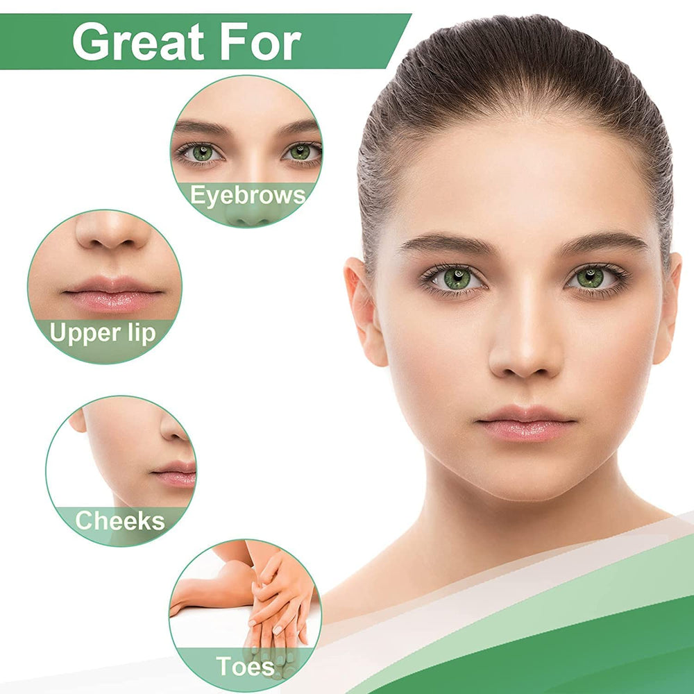 Charmonic facial wax strips kit display emphasizing value and convenience