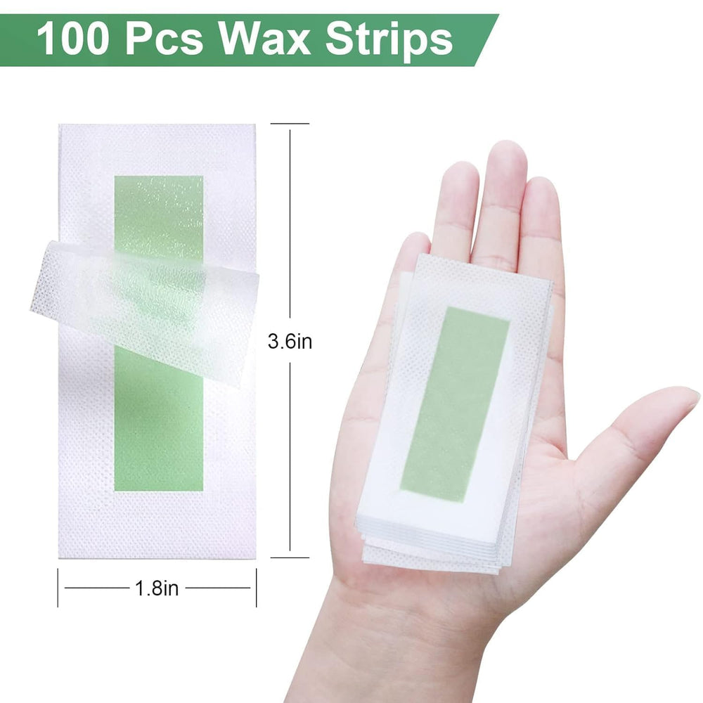 Charmonic facial wax strips pack open showing ready-to-use kit for quick removal