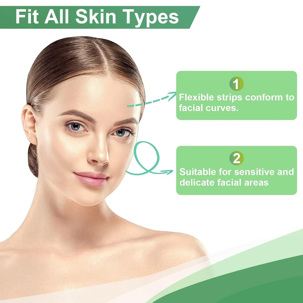 Charmonic facial wax strips skin aftercare showing gentle post-wax comfort