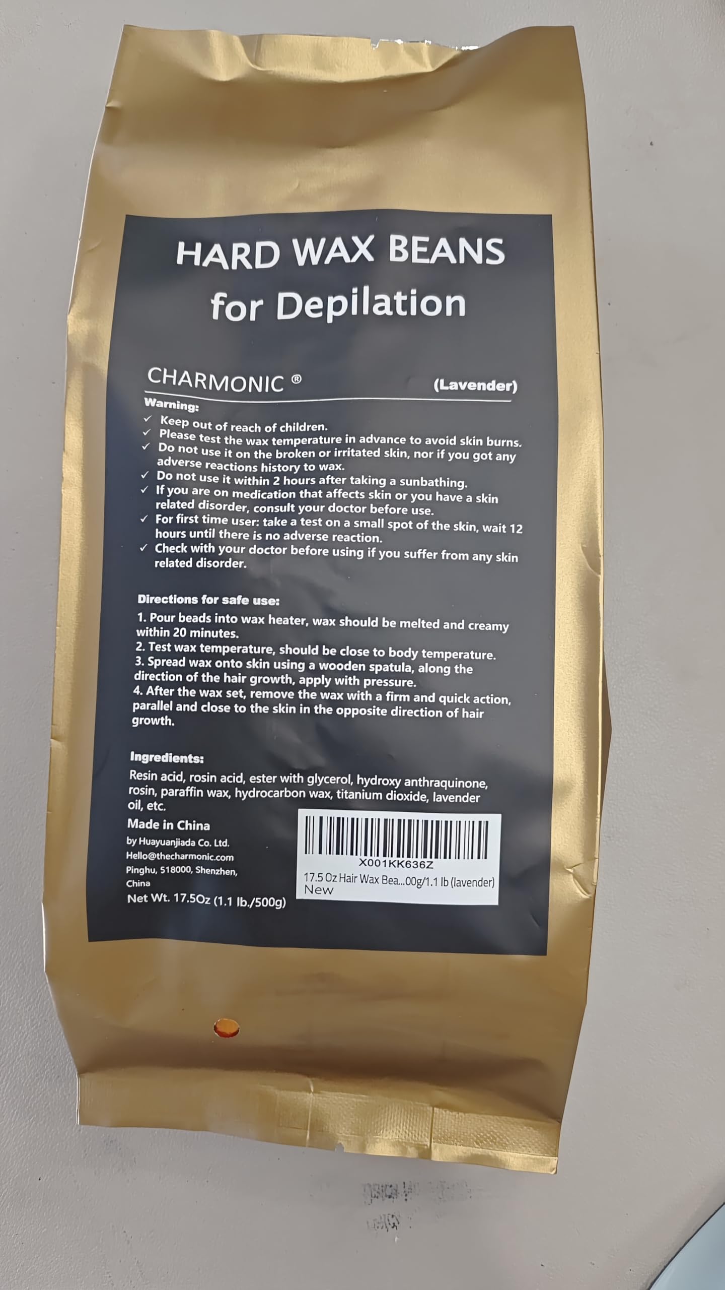 Charmonic no-mess removal highlights minimal residue after waxing.