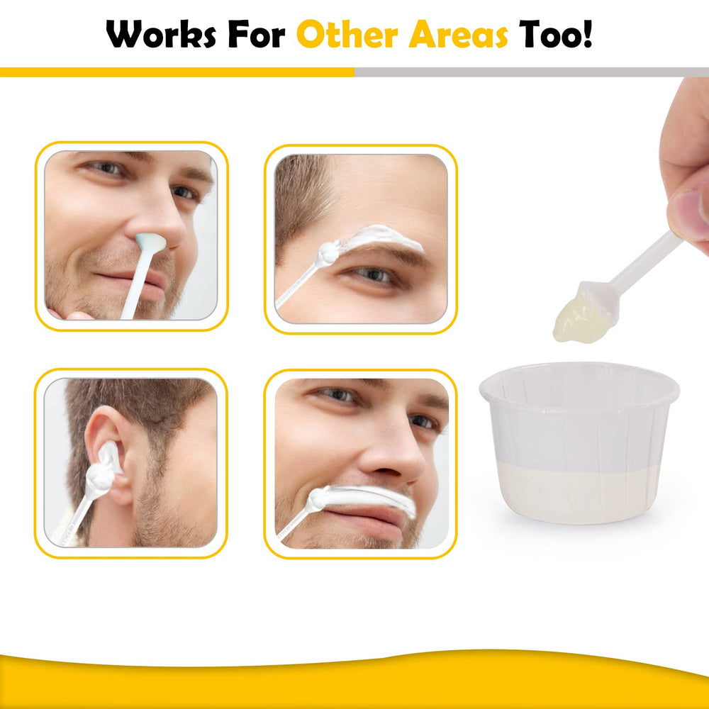 Result shot: tidy nose with fewer hairs after Charmonic waxing.
