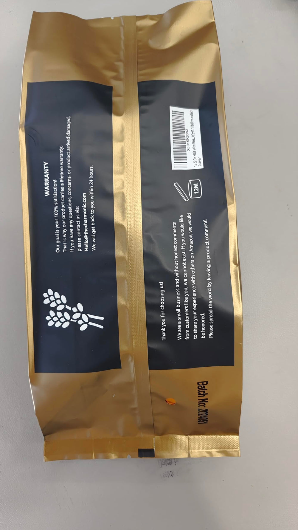 Charmonic value-pack label communicates affordability per ounce.