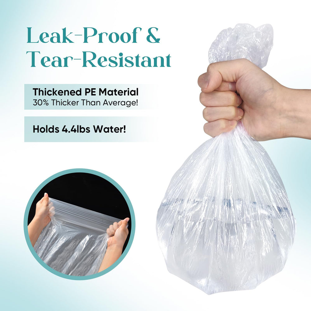 Charmyth Pedi Guard bath liner elastic-band closeup demonstrates secure tub fit.