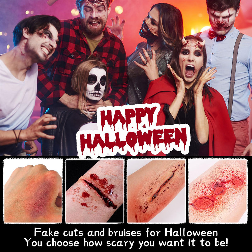CHASPA Halloween fake blood coagulated gel for textured, dried-age scars and gore accents.