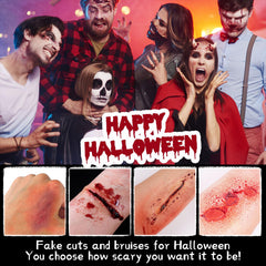 CHASPA Halloween fake blood coagulated gel for textured, dried-age scars and gore accents.