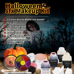 CHASPA liquid latex kit bottles clear for seamless skin blending and scar creation.