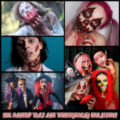 CHASPA liquid latex kit bottles light-fresh for realistic color matching and wound details.