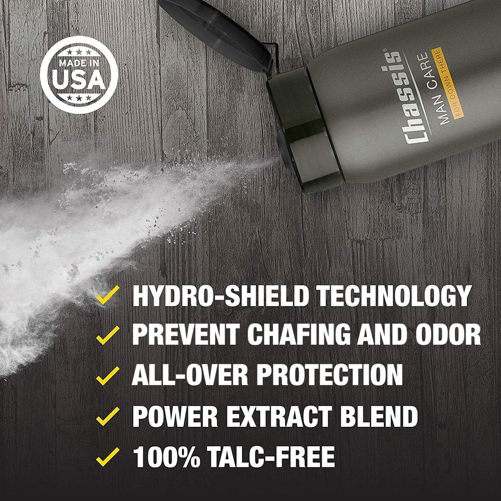 Chassis Ice Max cooling sensation during application of powder.