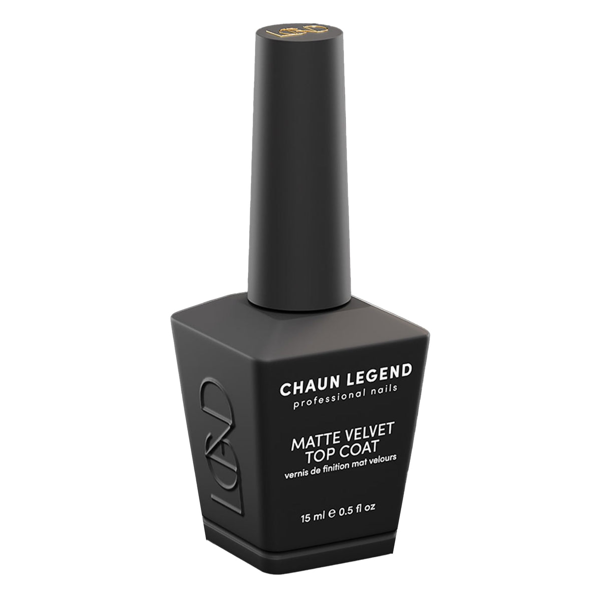 Chaun Legend Velvet Matte Top Coat package demonstrates premium formula for salon-quality matte nails.