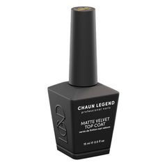 Chaun Legend Velvet Matte Top Coat package demonstrates premium formula for salon-quality matte nails.
