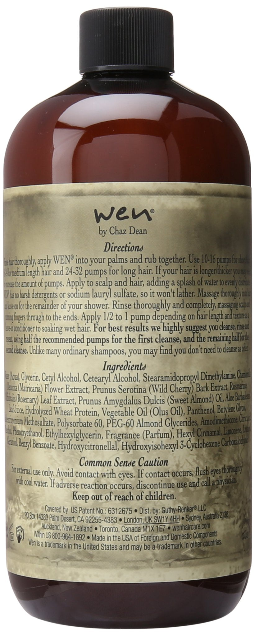 Chaz Dean Wen Sweet Almond Mint lather image showing gentle cleansing for fine to thick hair