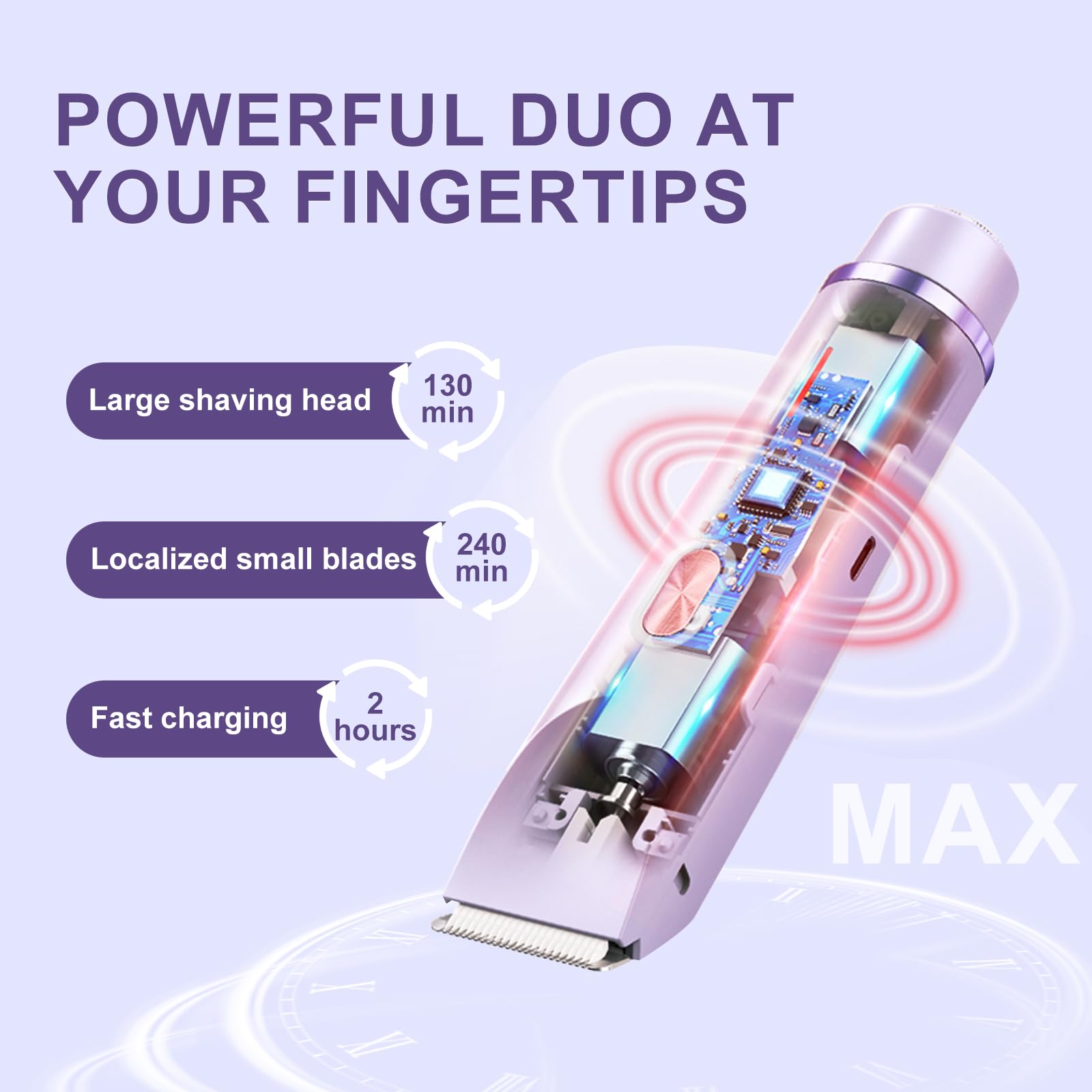 CheckSimple bikini-trimmer painless blades gentle on sensitive skin.