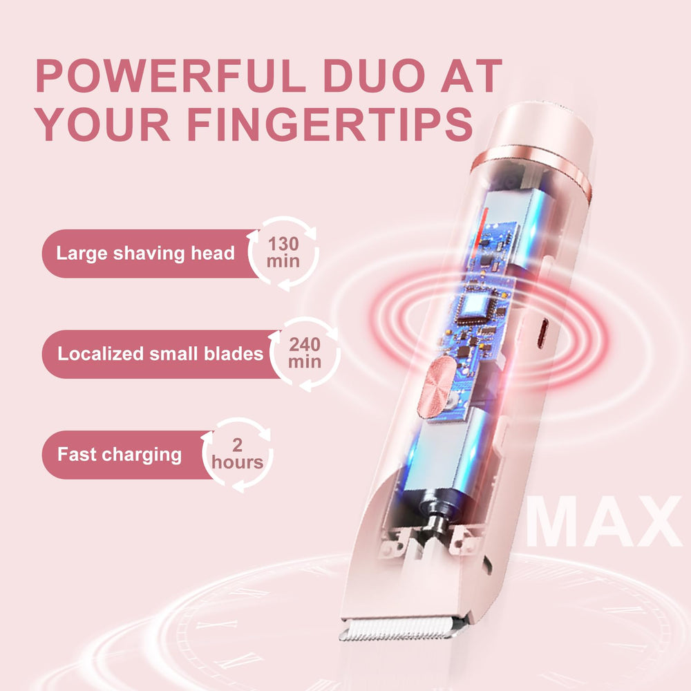 CheckSimple Dermave bikini-trimmer smooth-shaving action for comfortable hair removal