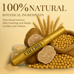 Cheery Lash Serum wand applying along lash line for quick daily use