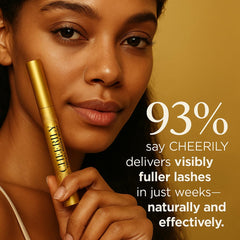 Cheerily Lash Serum travel packaging shown in a compact setup