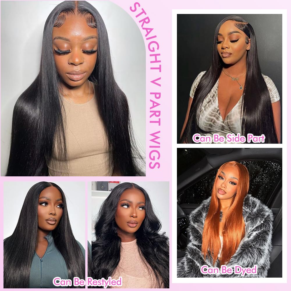 CHEETAHBEAUTY V Part Wig breathable-cap promotes all-day comfort.