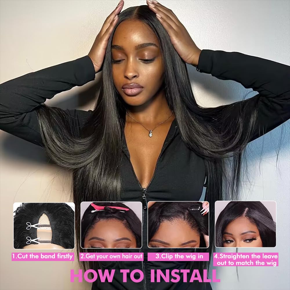 CHEETAHBEAUTY V Part Wig clip-in-half-wig enables quick, tool-free installation.