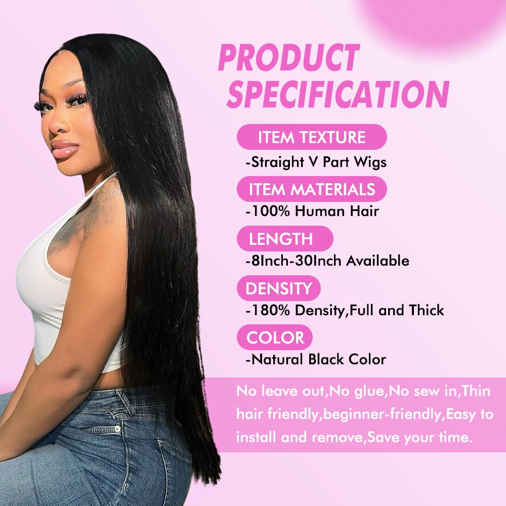 CHEETAHBEAUTY V Part Wig dense-180-density highlights fullness and natural silhouette.