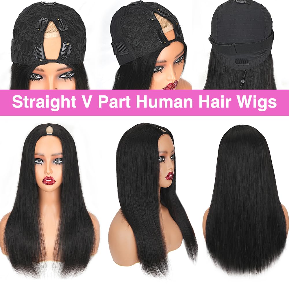 CHEETAHBEAUTY V Part Wig side parting demonstrates versatile styling options.