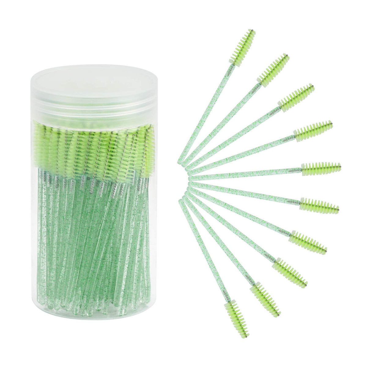 CHEFBEE cepillo pestanas desechable con contenedor, ideal para organización diaria.