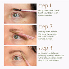 Chella eyebrow pencil built-in spoolie brush for blending and grooming