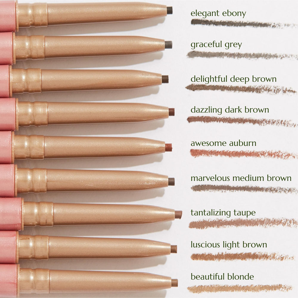 Chella Eyebrow Pencil Taupe waterproof test demonstrates long-wear performance.