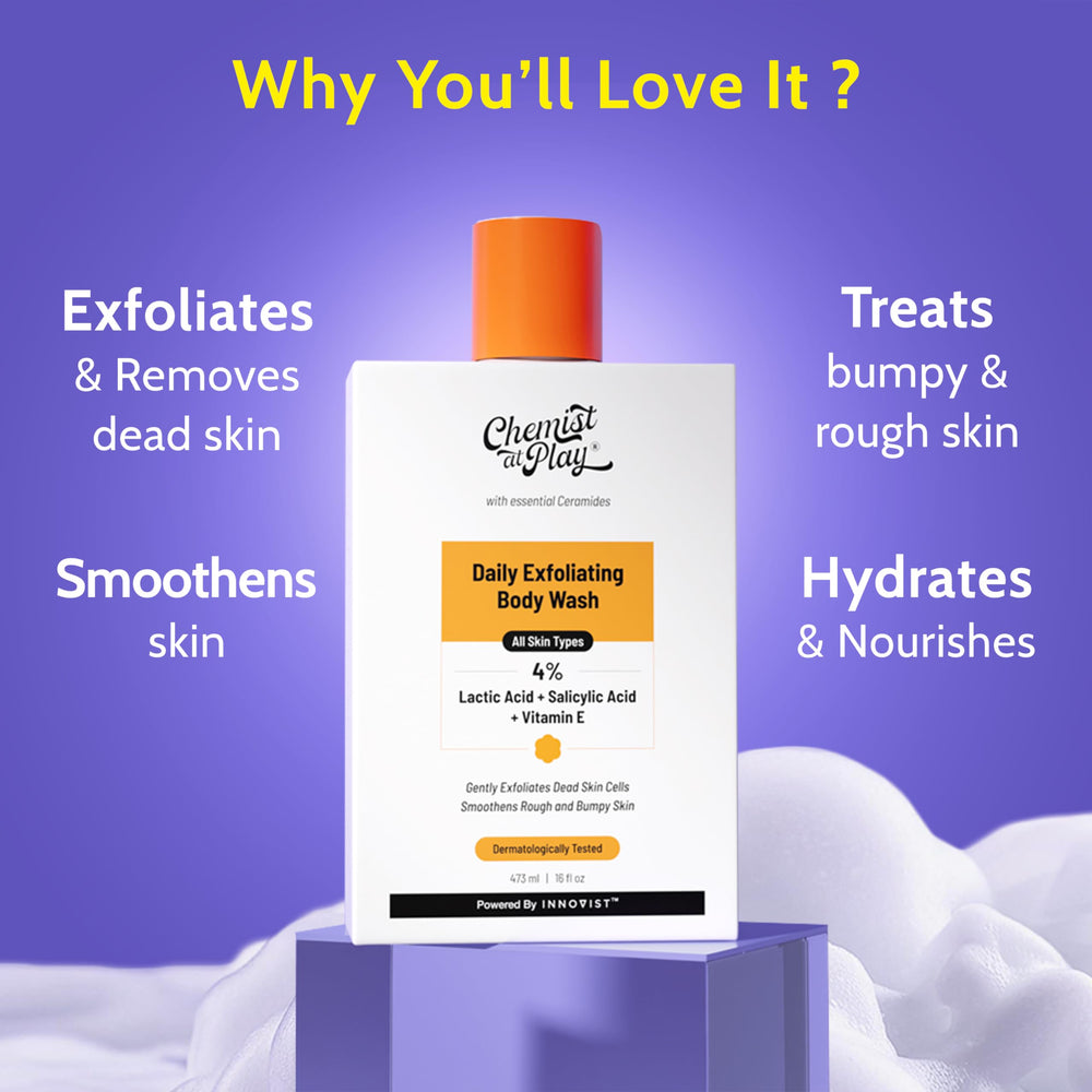 Chemist At Play exfoliating-particles-closeup highlights micro-exfoliants for even texture.