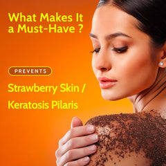 Chemist at Play exfoliating scrub jar close-up highlighting natural AHAs for gentle exfoliation.