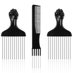 CHENGU hair lift comb with metal prongs for voluminous, polished looks