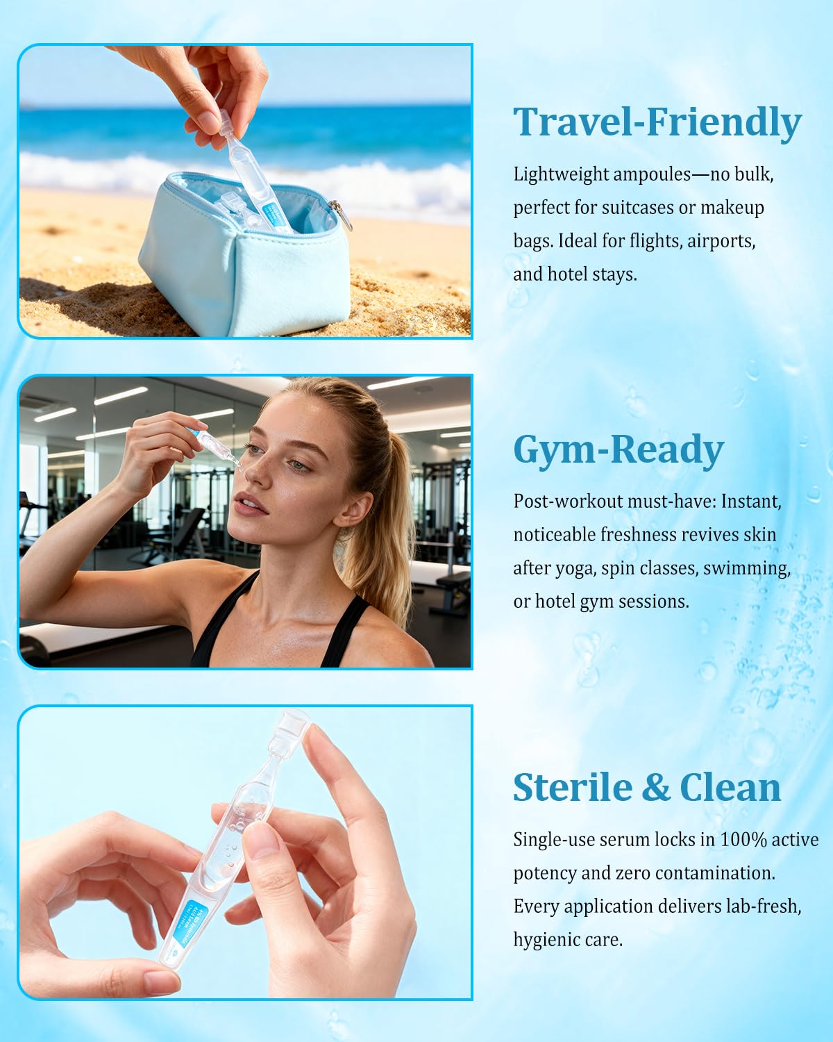 Cheokingba Travel-friendly 1.5ml tubes fit in carry-ons.
