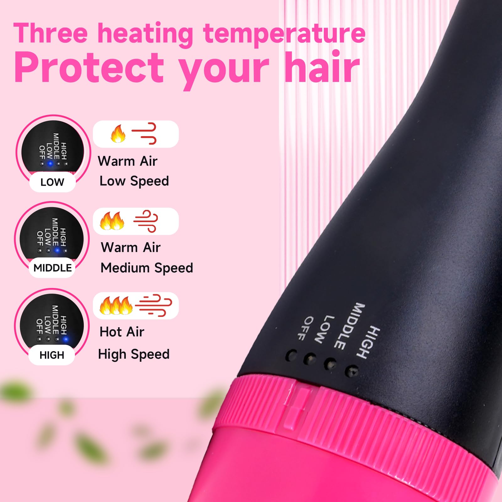 CHERRYSUN ionic ceramic titanium barrel close-up shows even heat and frizz control.