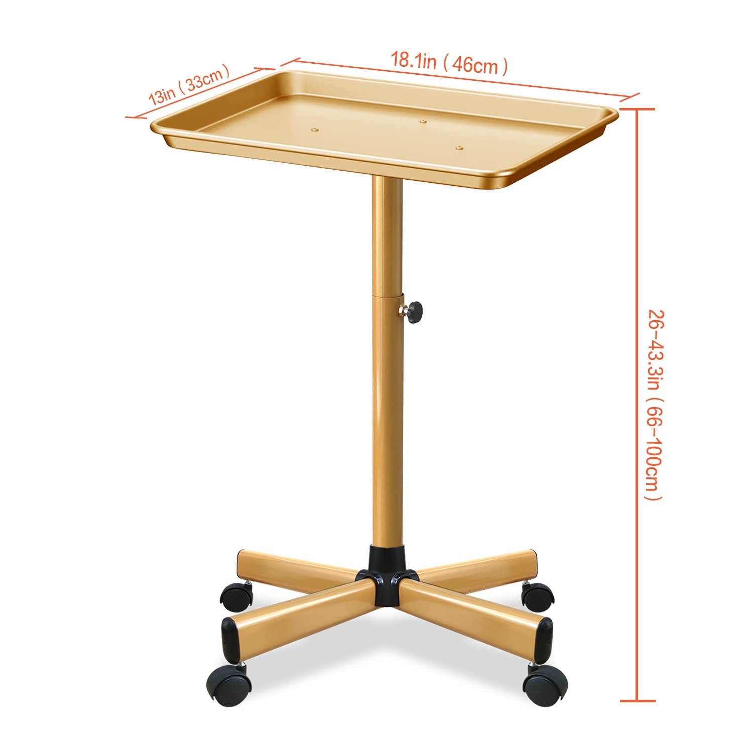 Chetunju Colden salon tray in-use as a mobile work station.
