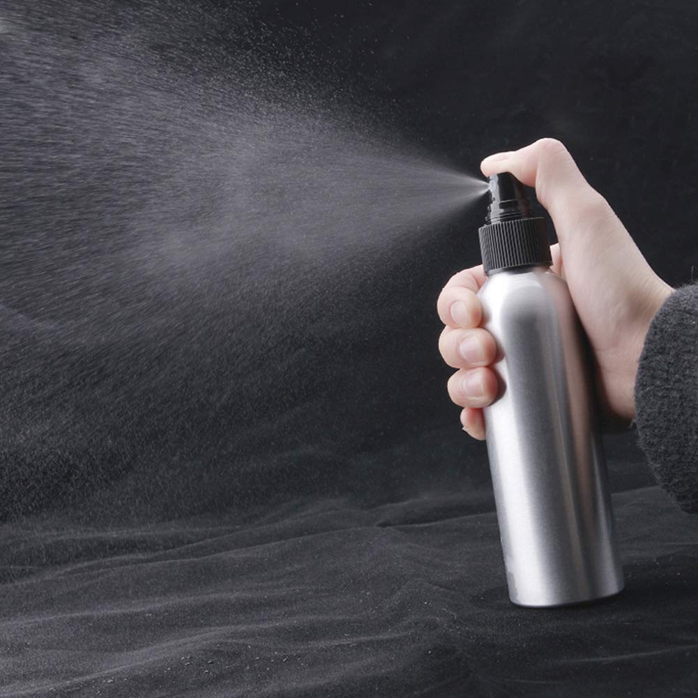 Cheung Constore botella de aluminio con tapa polvo transparente para transporte seguro