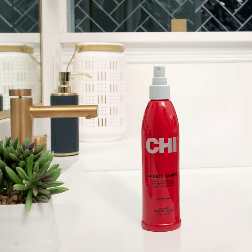CHI spray nozzle close-up showing easy mist application benefit