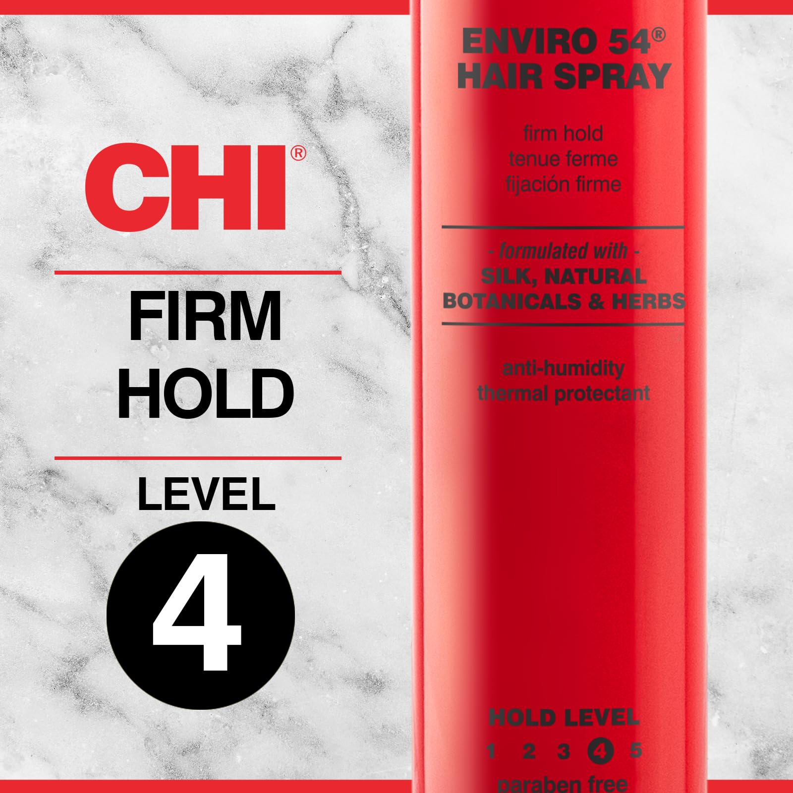 CHI Enviro 54 shows ceramic-protein protection for shine and strength.