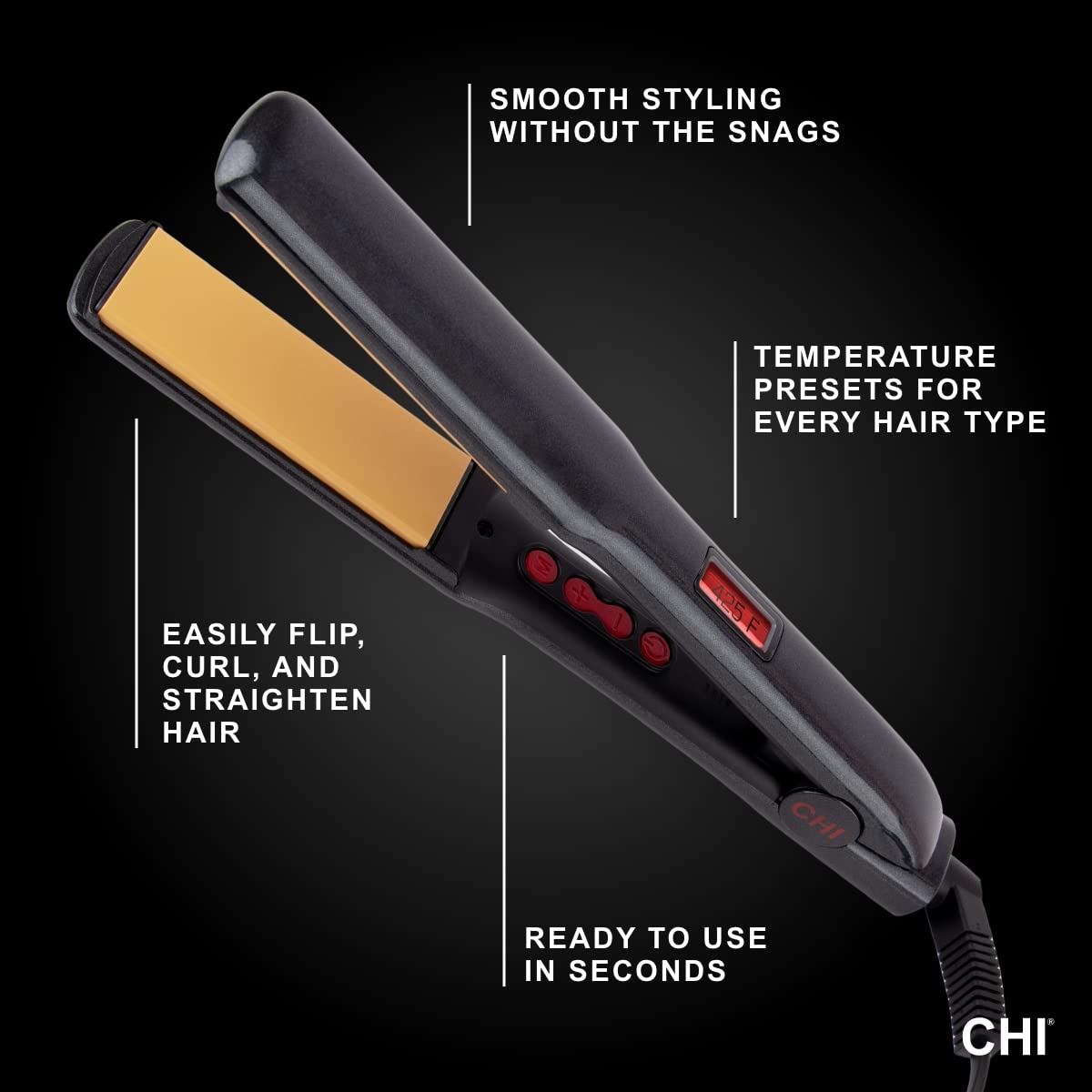 CHI G2 compact design fits on vanity, ideal for at-home or salon use.