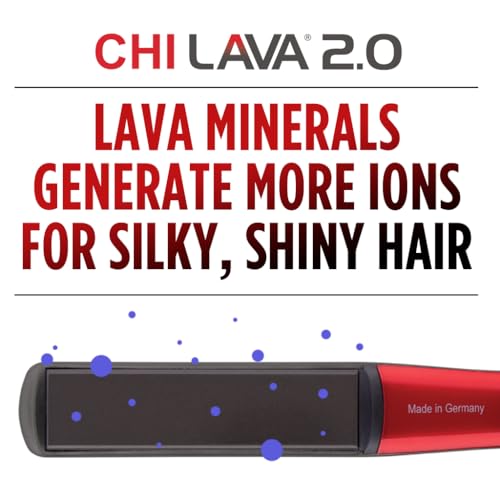 CHI Lava 2.0 iron ergonomic handle offers comfortable grip.