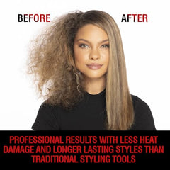 CHI Lava 2.0 iron lava plates provide even heat for consistent styling.
