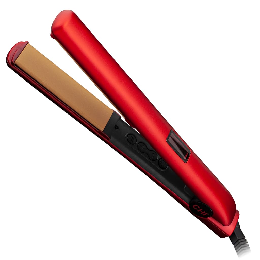 CHI Original Digital Ceramic Hair Straightener with 1-inch plates and LCD display for precise heat.