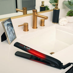 CHI Original Lava Flat Iron uses lava-ceramic technology for even heat distribution.