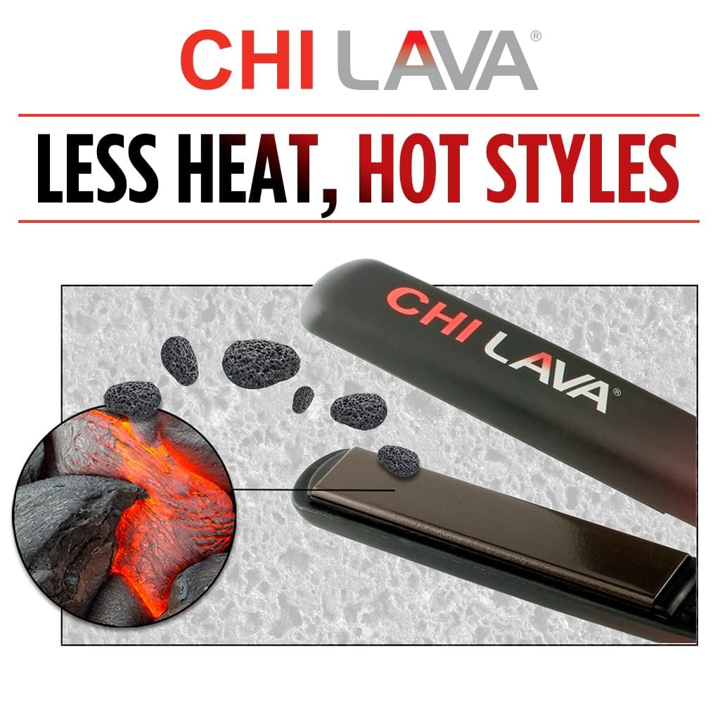 CHI Original Lava Flat Iron enables lower-temperature styling with less risk of heat damage.