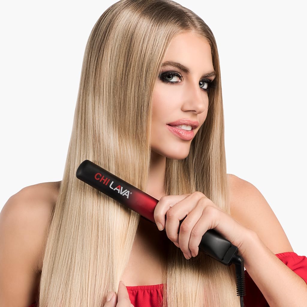 CHI Original Lava Flat Iron delivers professional-like results at home with a glossy finish.