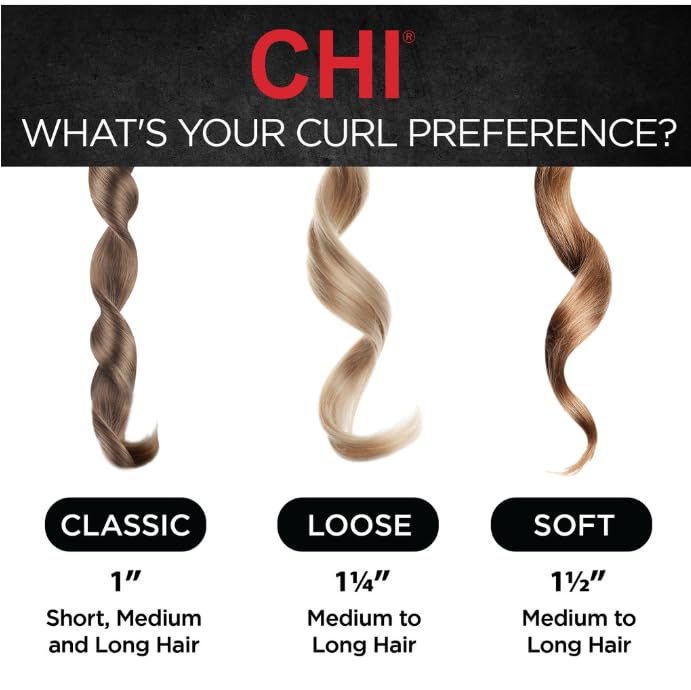 CHI Spin N Curl ceramic heat technology delivers gentle, even heat.