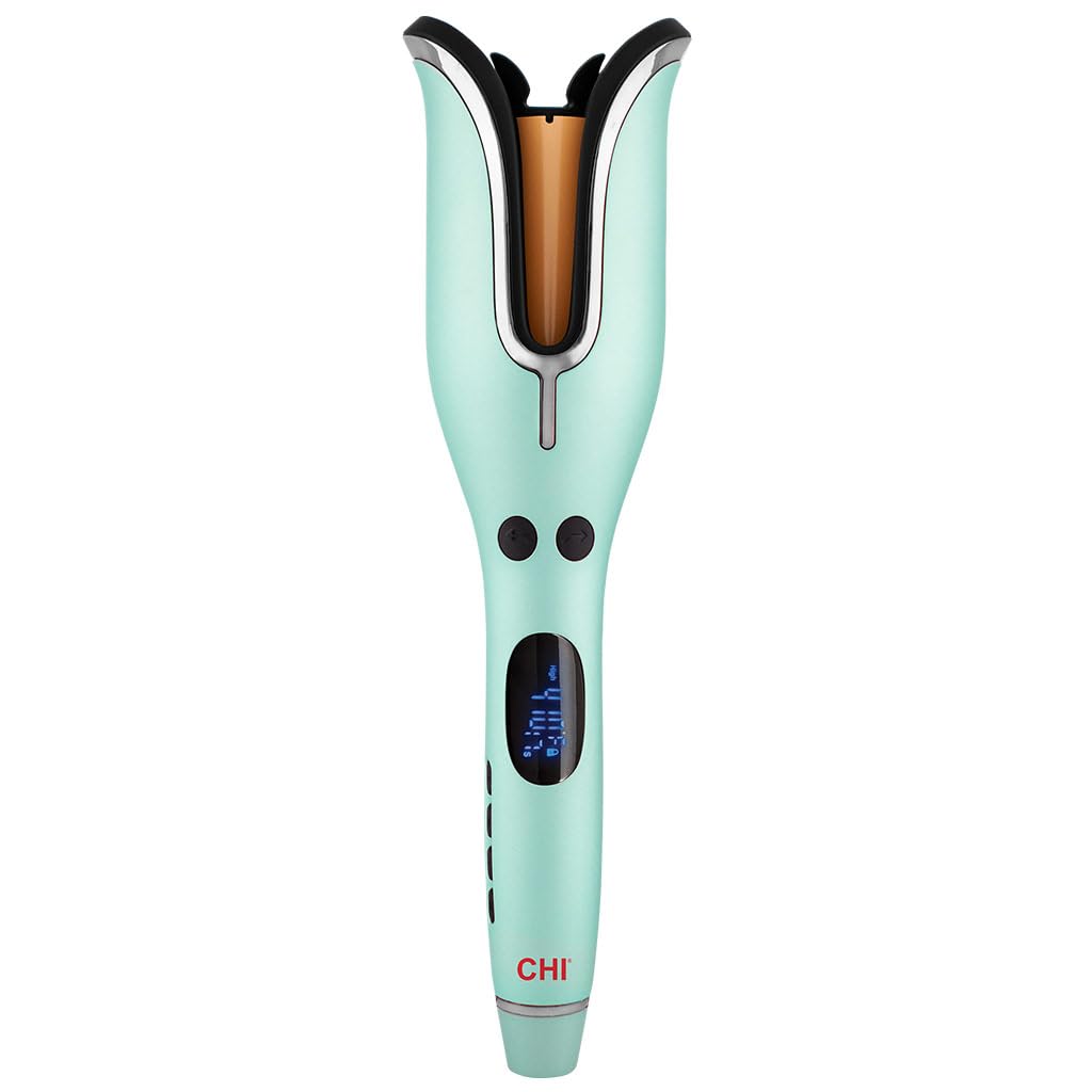 CHI Spin N Curl mint green device front for easy styling