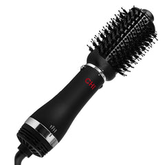 CHI Volumizer with oval brush attachment for voluminous blowouts and smooth finish.
