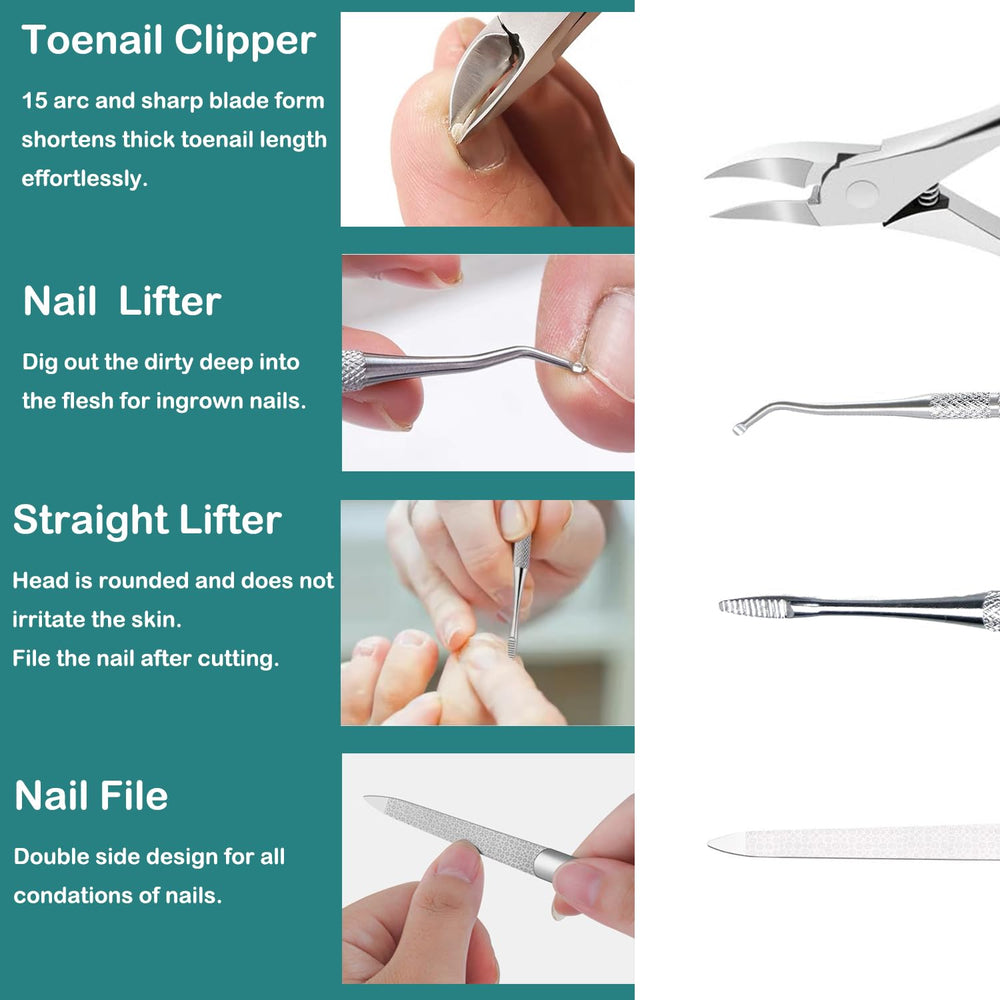 CHICREEN narrow blade pedicure tool for delicate trimming in tight spaces