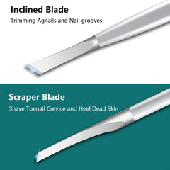 CHICREEN straight blade pedicure tool for precise edge trimming