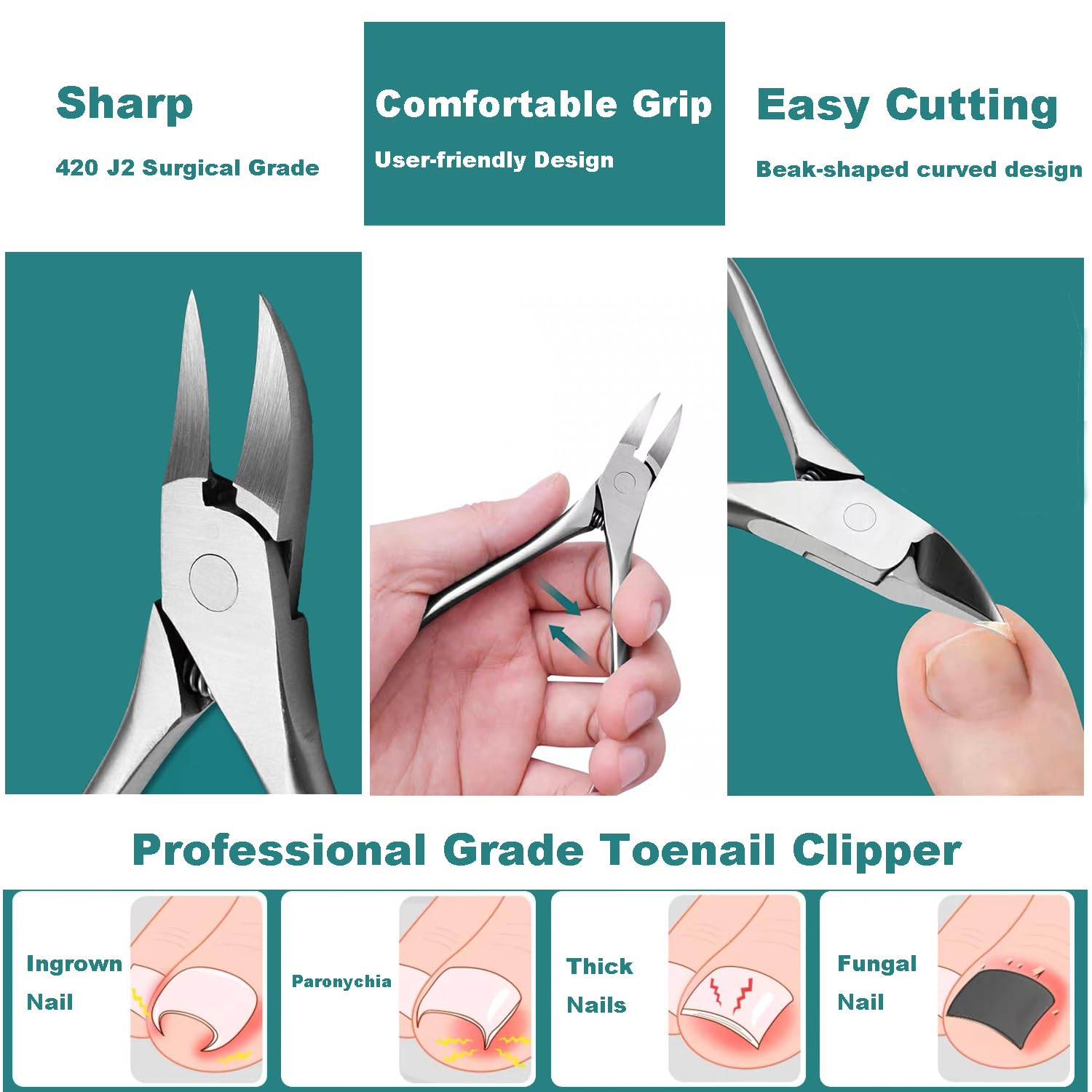 CHICREEN stripe blade pedicure tool for controlled debris removal