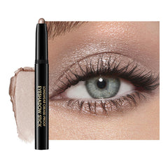 Chifure Eyeshadow Stick champagne packaging showcases sleek wand for easy on-the-go shimmer.